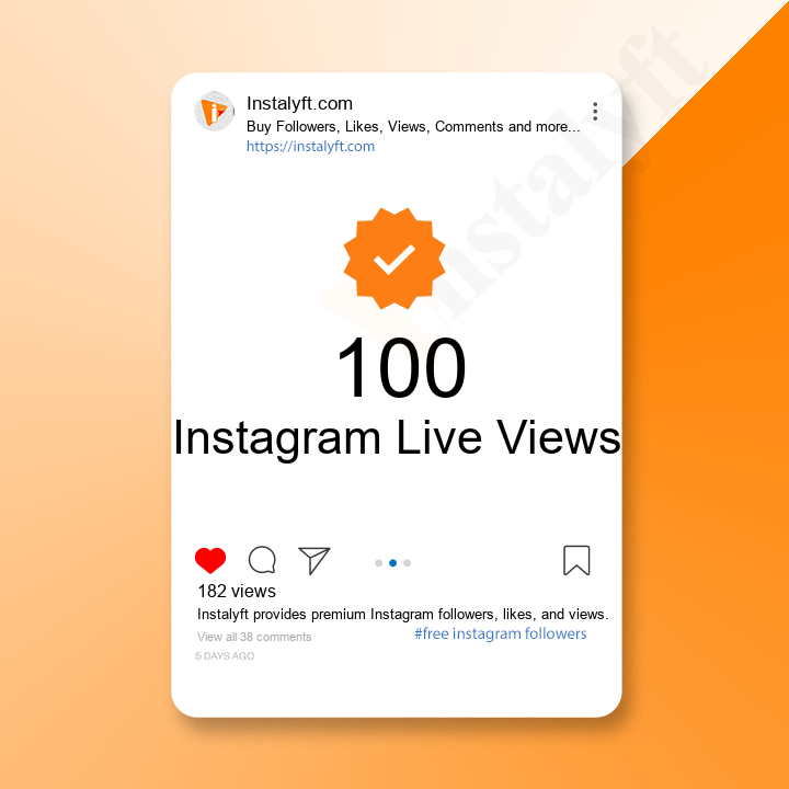 Buy 100 Instagram Live Views