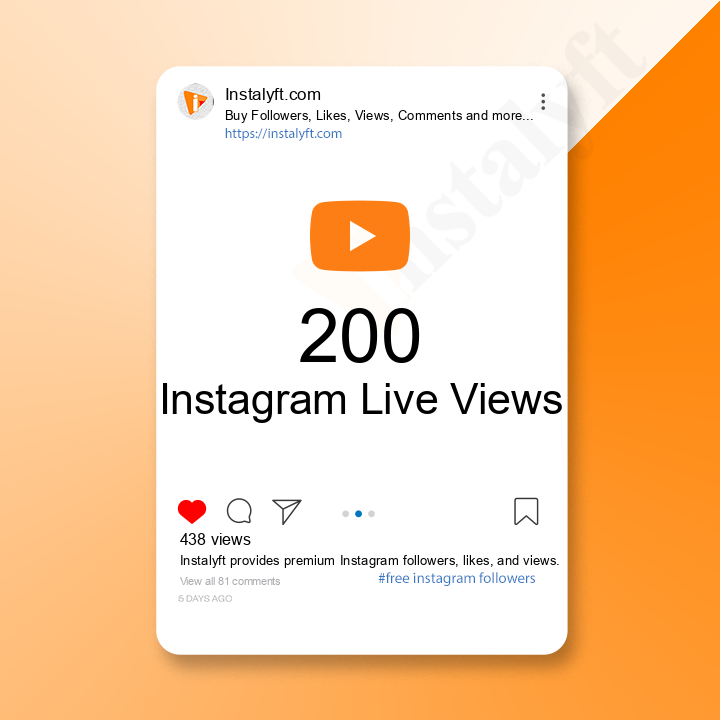 Buy 200 Instagram Live Views