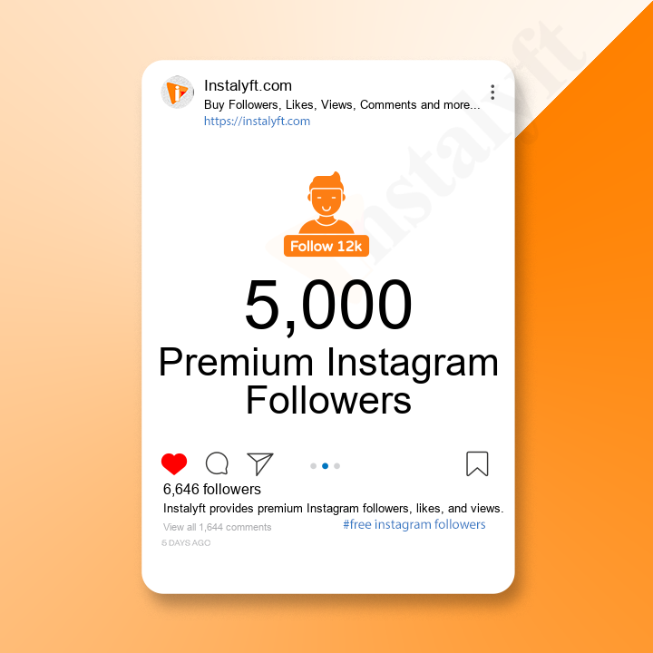 Buy 5,000 Premium Instagram Followers