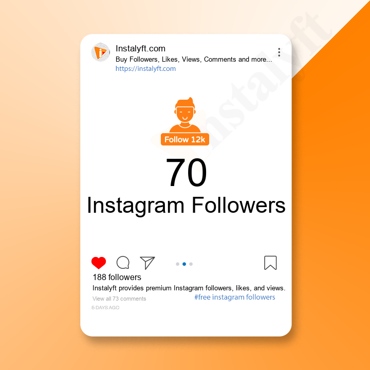 Buy 70 Instagram Followers